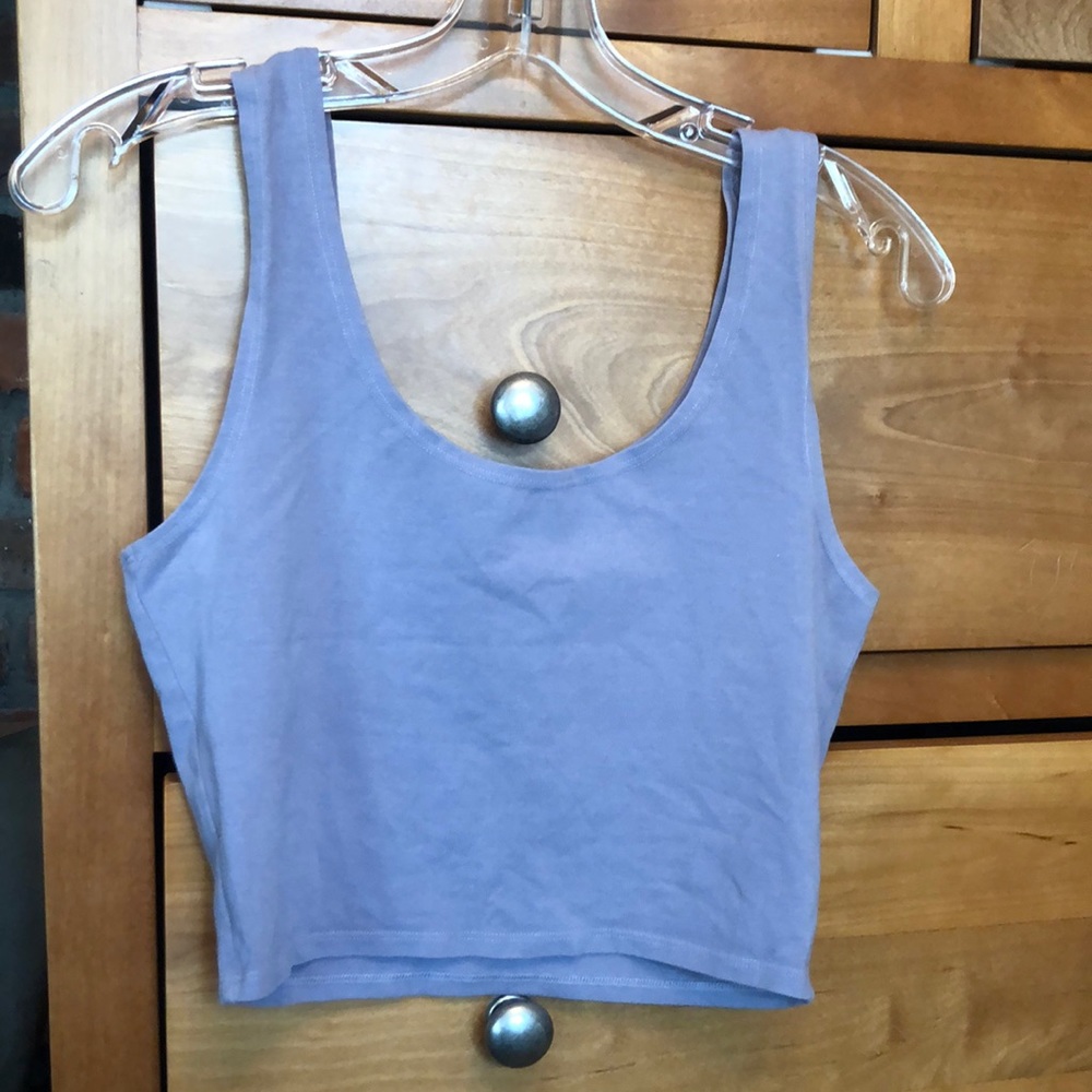 Cropped groceries tank